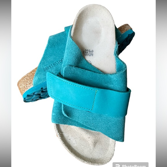 Birkenstock Koyoto Blue Nubuck/Suede Leather sandal Sz 35 (5) US - Picture 6 of 6